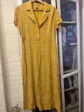 Urban Outfitters Yellow Floral Maxi Dress